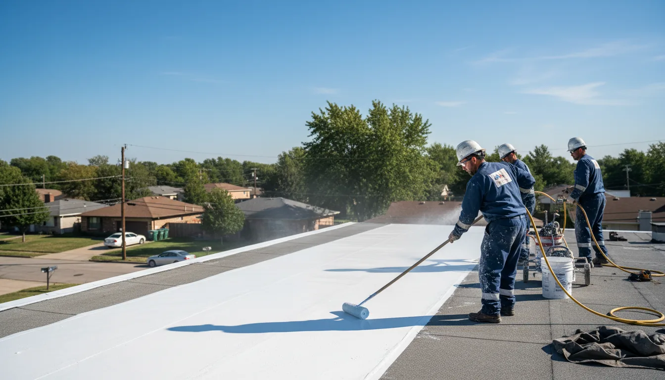 Commercial roof coating in Amston, CT near me